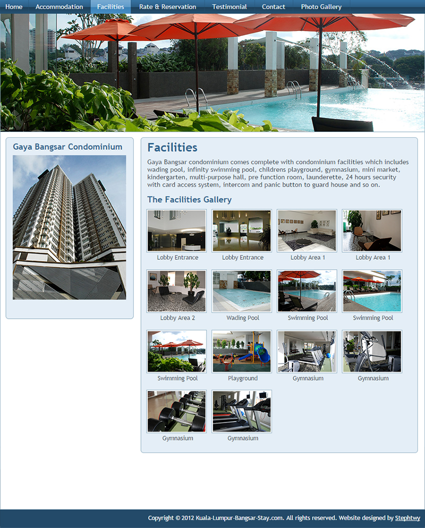 Gaya Bangsar Vacation Stay Website