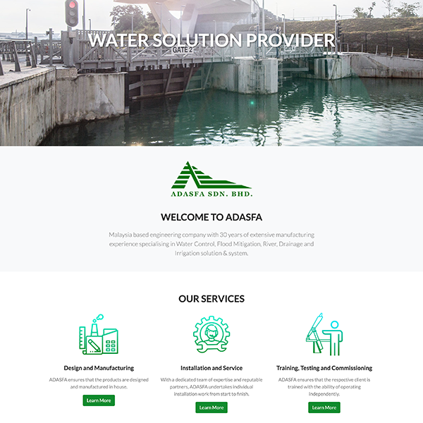 Adasfa Website Design