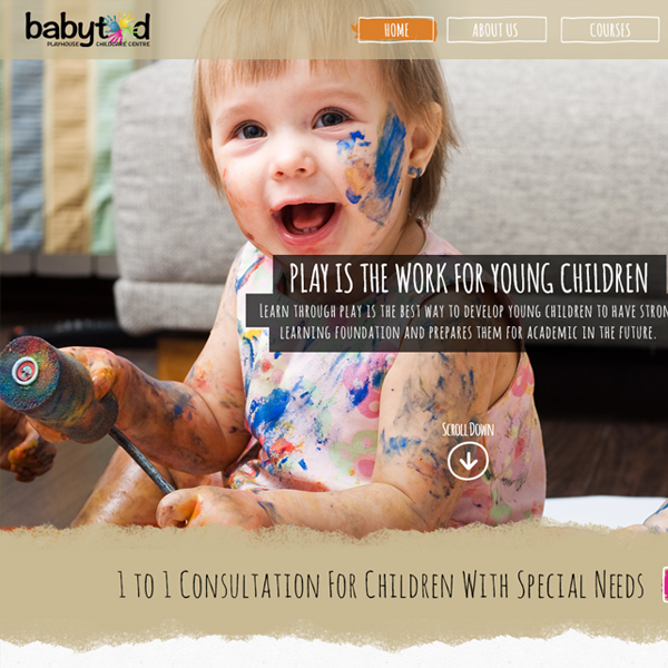 BabyTod Playhouse Website Design